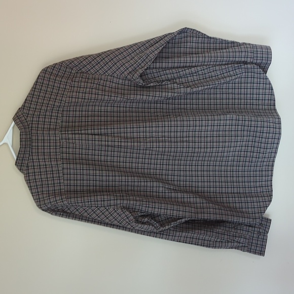 Dockers Plaid Long Sleeve Button Down Shirt LARGE Green Tan - Picture 11 of 16